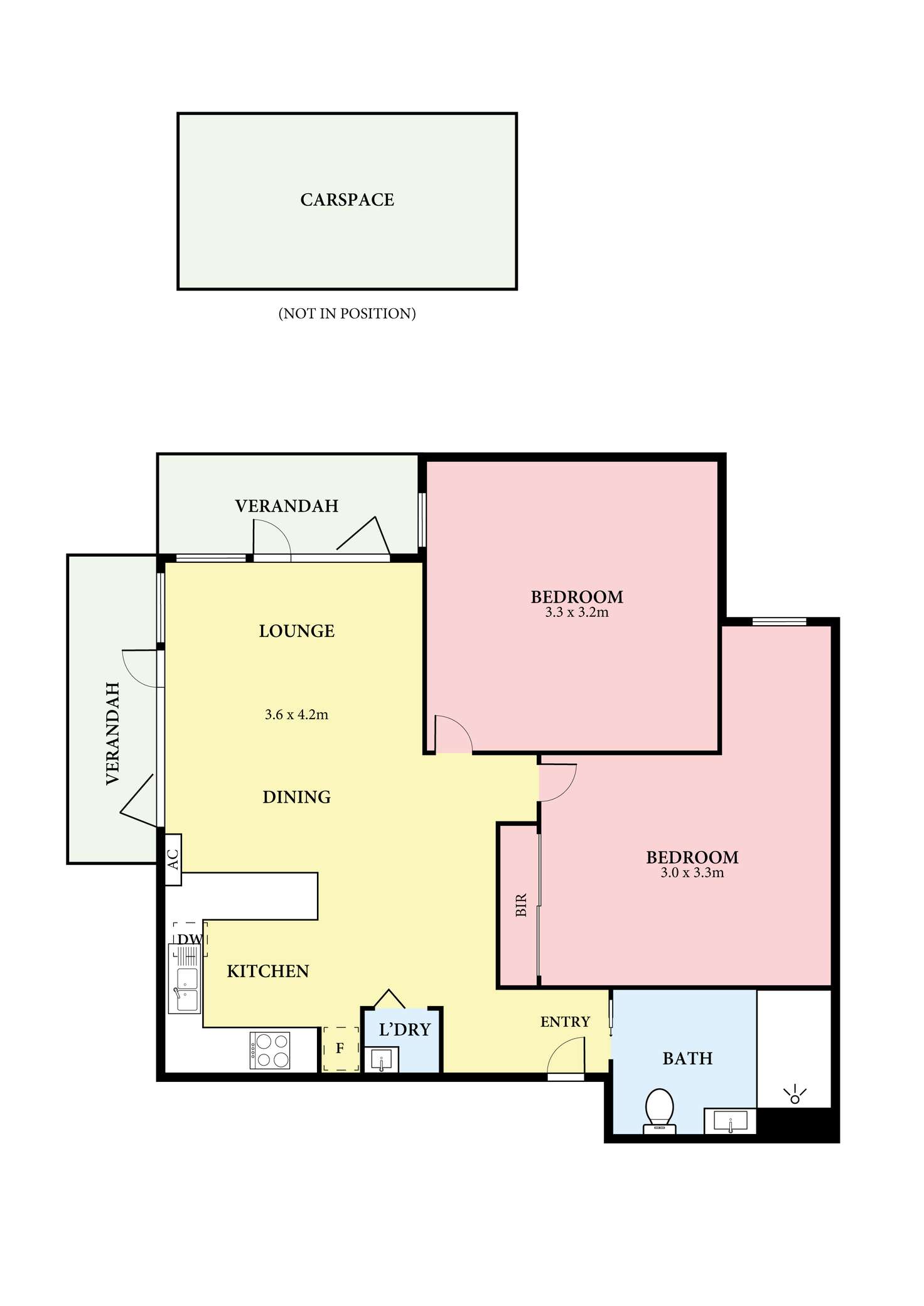 Floorplan of Homely apartment listing, 2/39 Diamond Boulevard, Greensborough VIC 3088