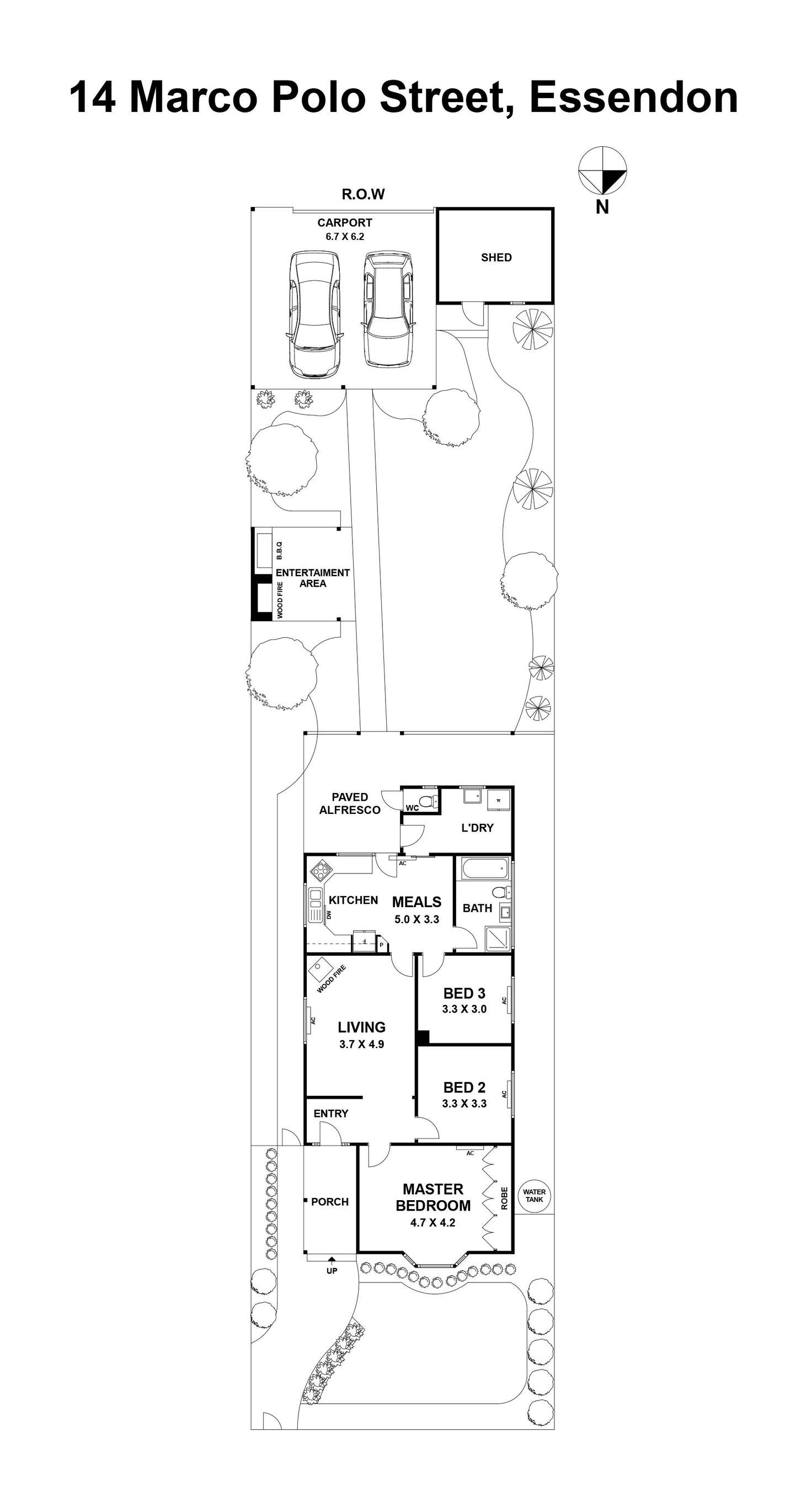 Floorplan of Homely house listing, 14 Marco Polo Street, Essendon VIC 3040