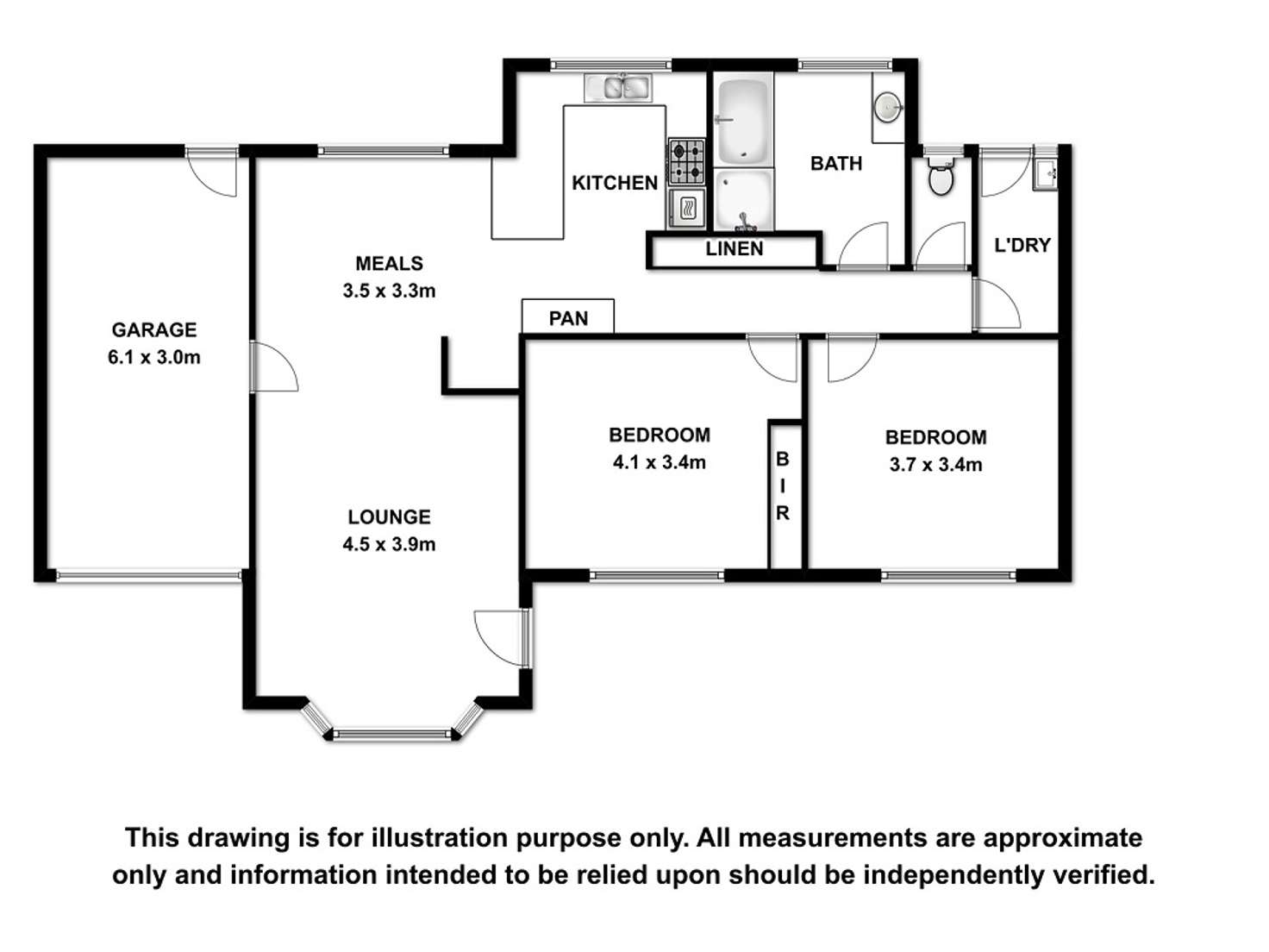 Floorplan of Homely unit listing, 2/16 Yeates Street, Mount Gambier SA 5290