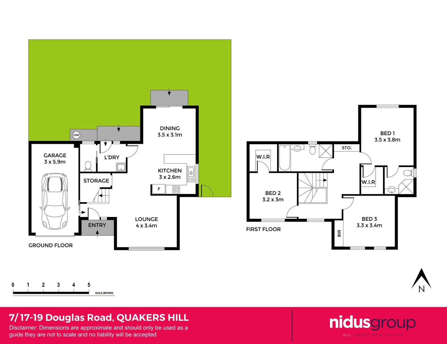 Floorplan of Homely townhouse listing, 7/17-19 Douglas Road, Quakers Hill NSW 2763