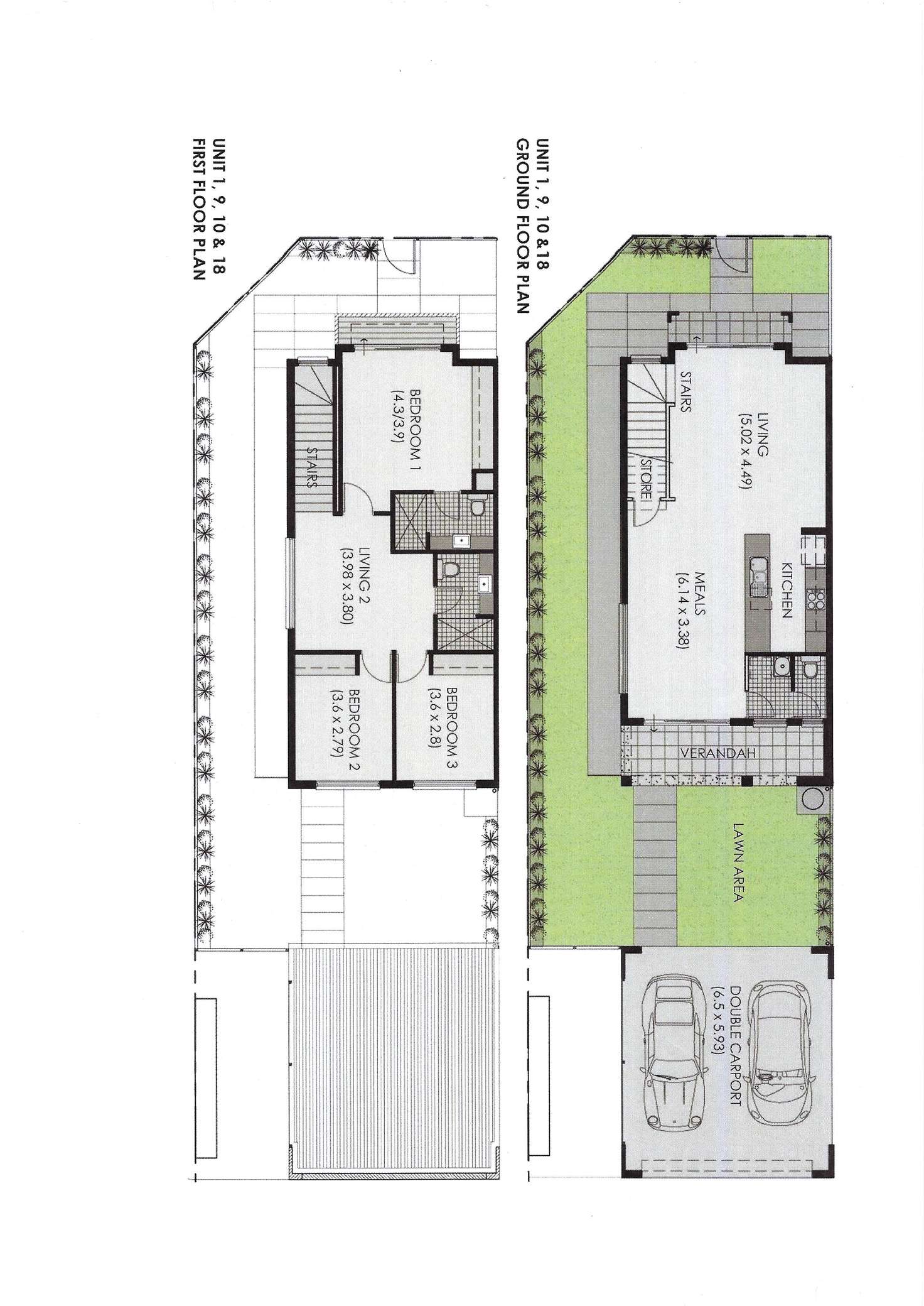 Floorplan of Homely townhouse listing, 18/1 League Street, Seaford Meadows SA 5169