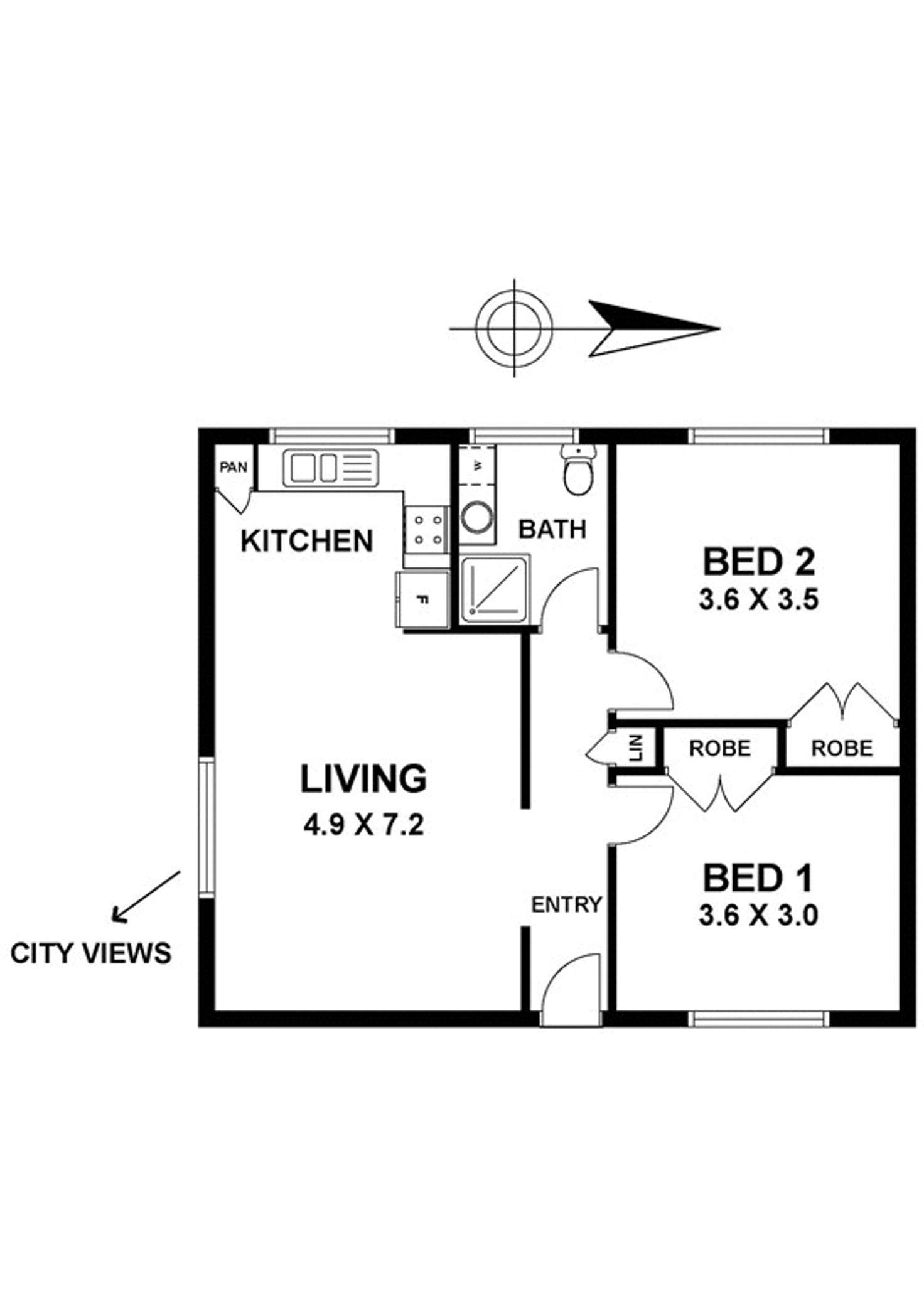 Floorplan of Homely apartment listing, 6/36 King Street, Essendon VIC 3040