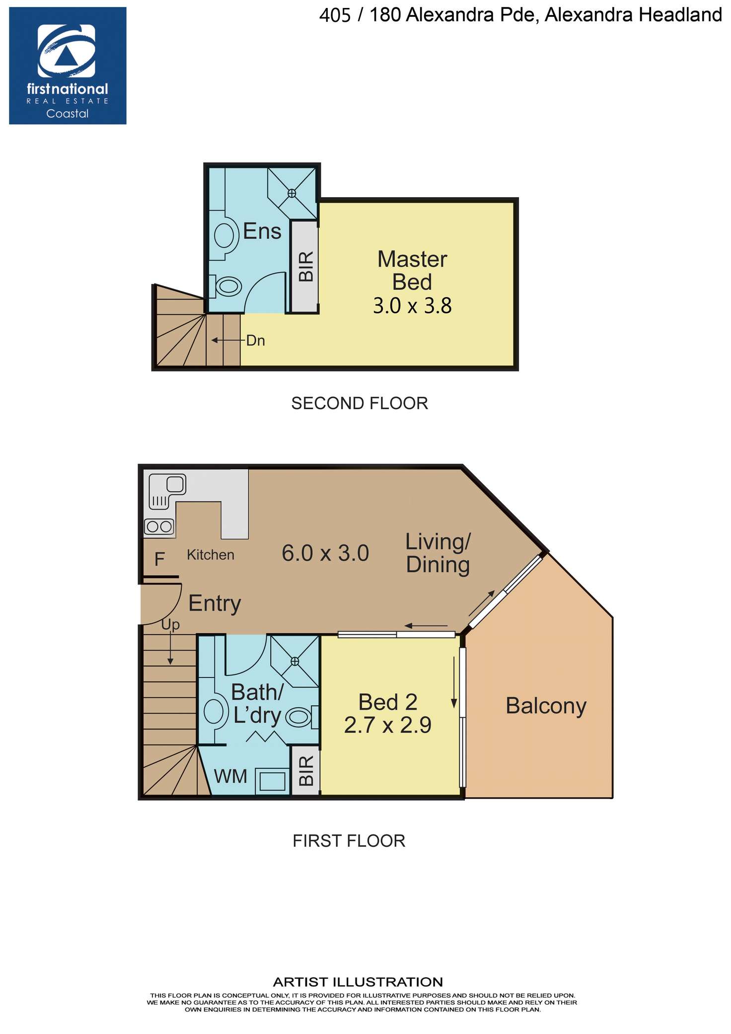 Floorplan of Homely unit listing, 405/180 Alexandra Parade, Alexandra Headland QLD 4572