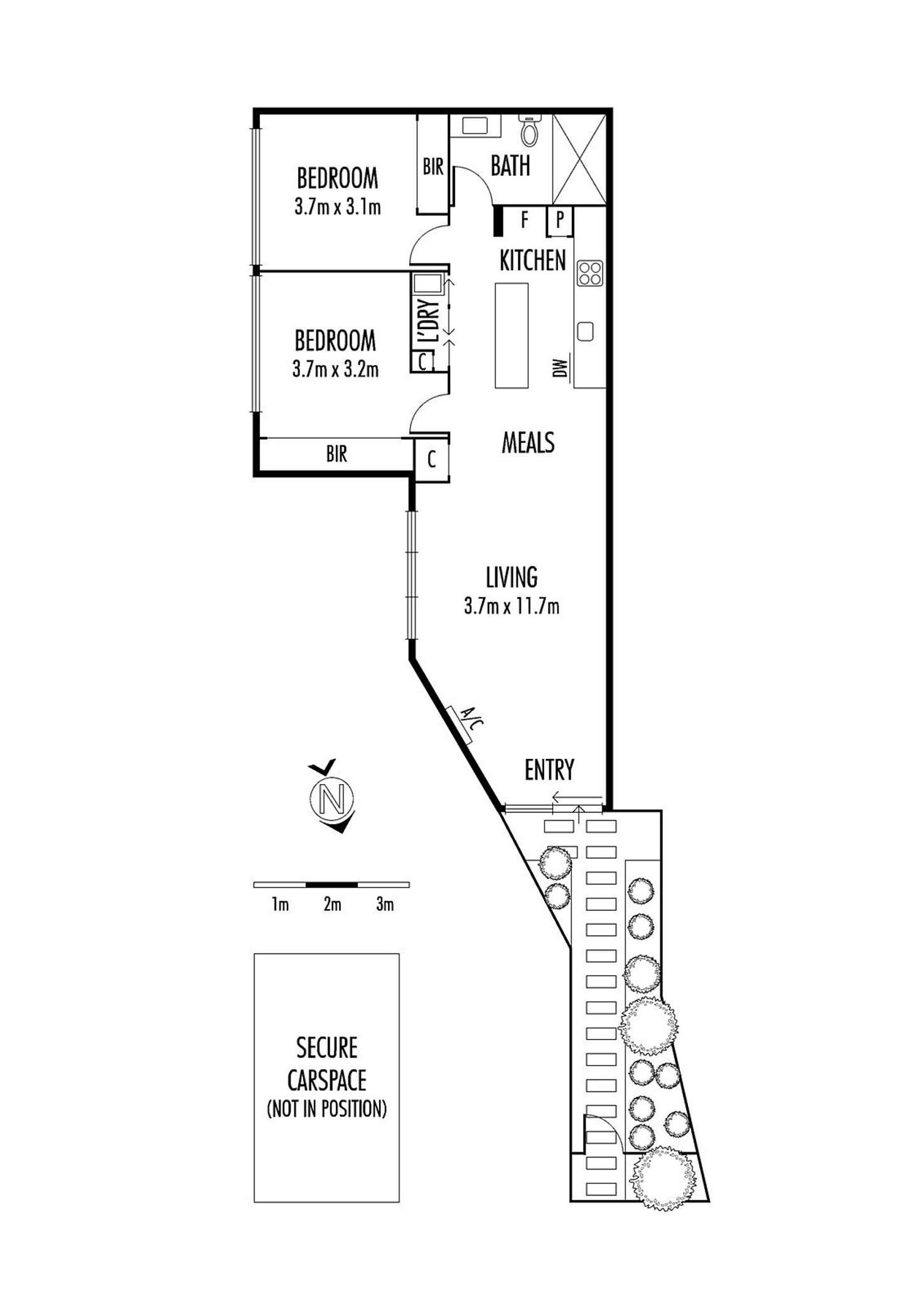 Floorplan of Homely apartment listing, 1/139 Woodland Street, Essendon VIC 3040