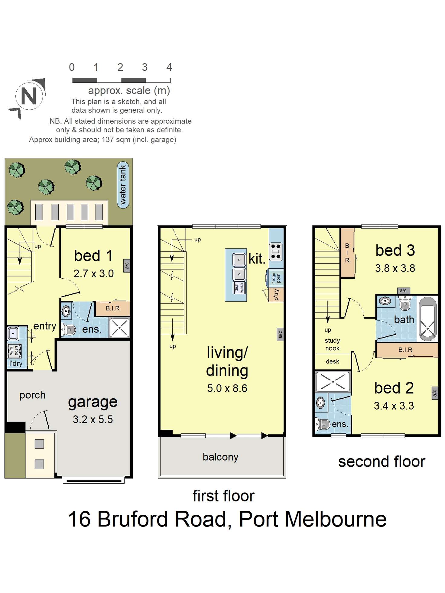 Floorplan of Homely townhouse listing, 16 Bruford Road, Port Melbourne VIC 3207