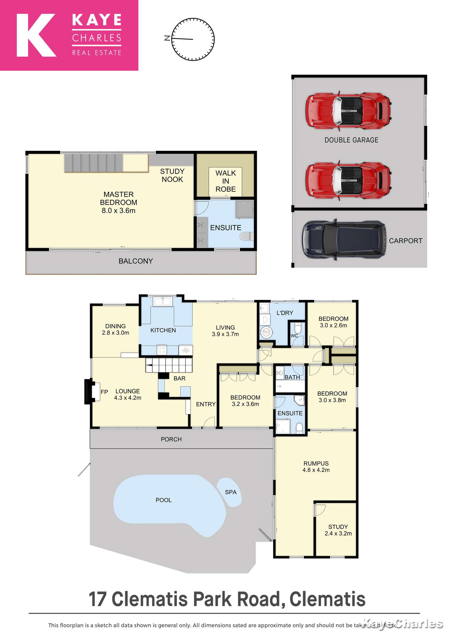 Floorplan of Homely house listing, 17 Clematis Park Road, Emerald VIC 3782