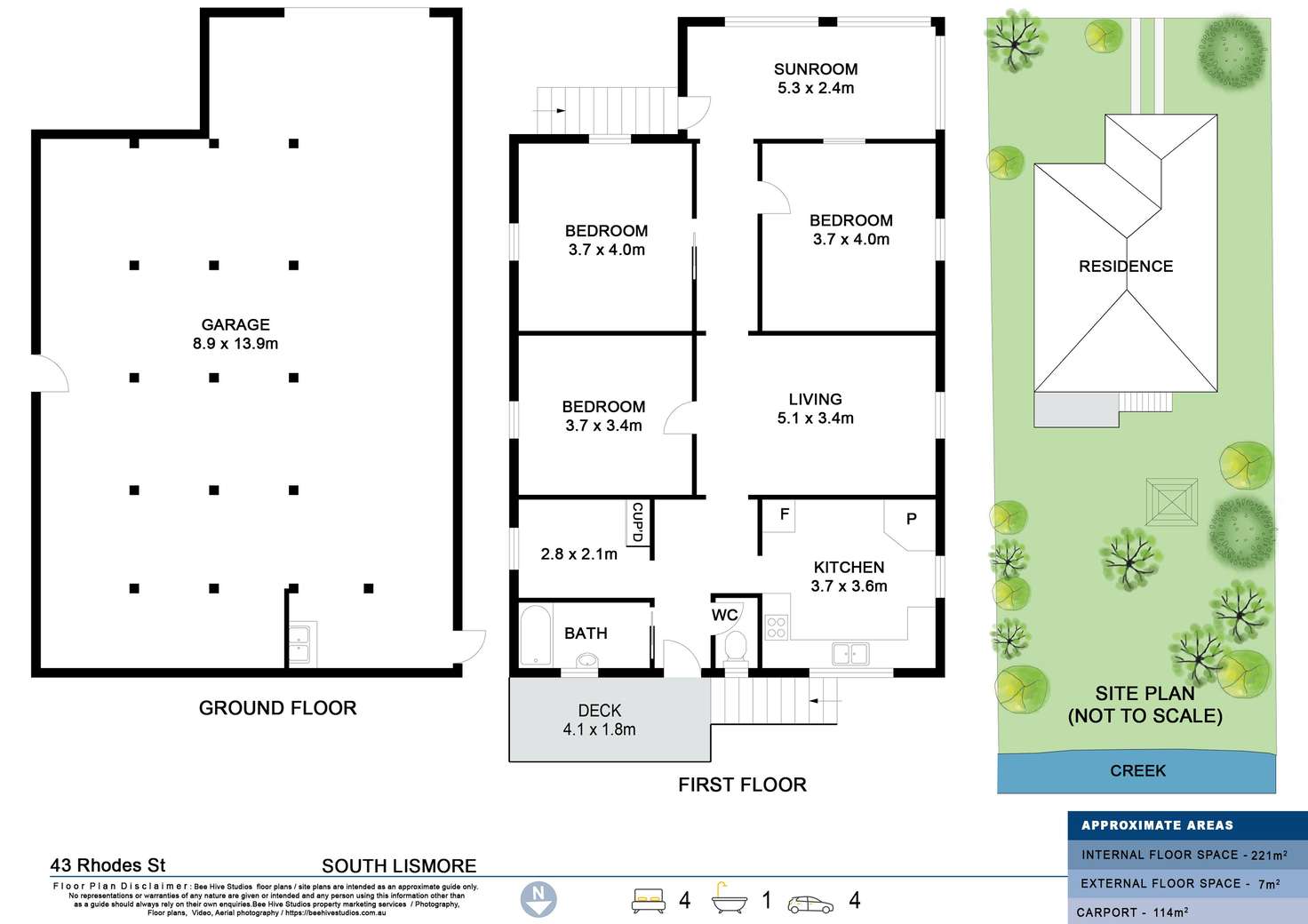 Floorplan of Homely house listing, 43 Rhodes Street, South Lismore NSW 2480