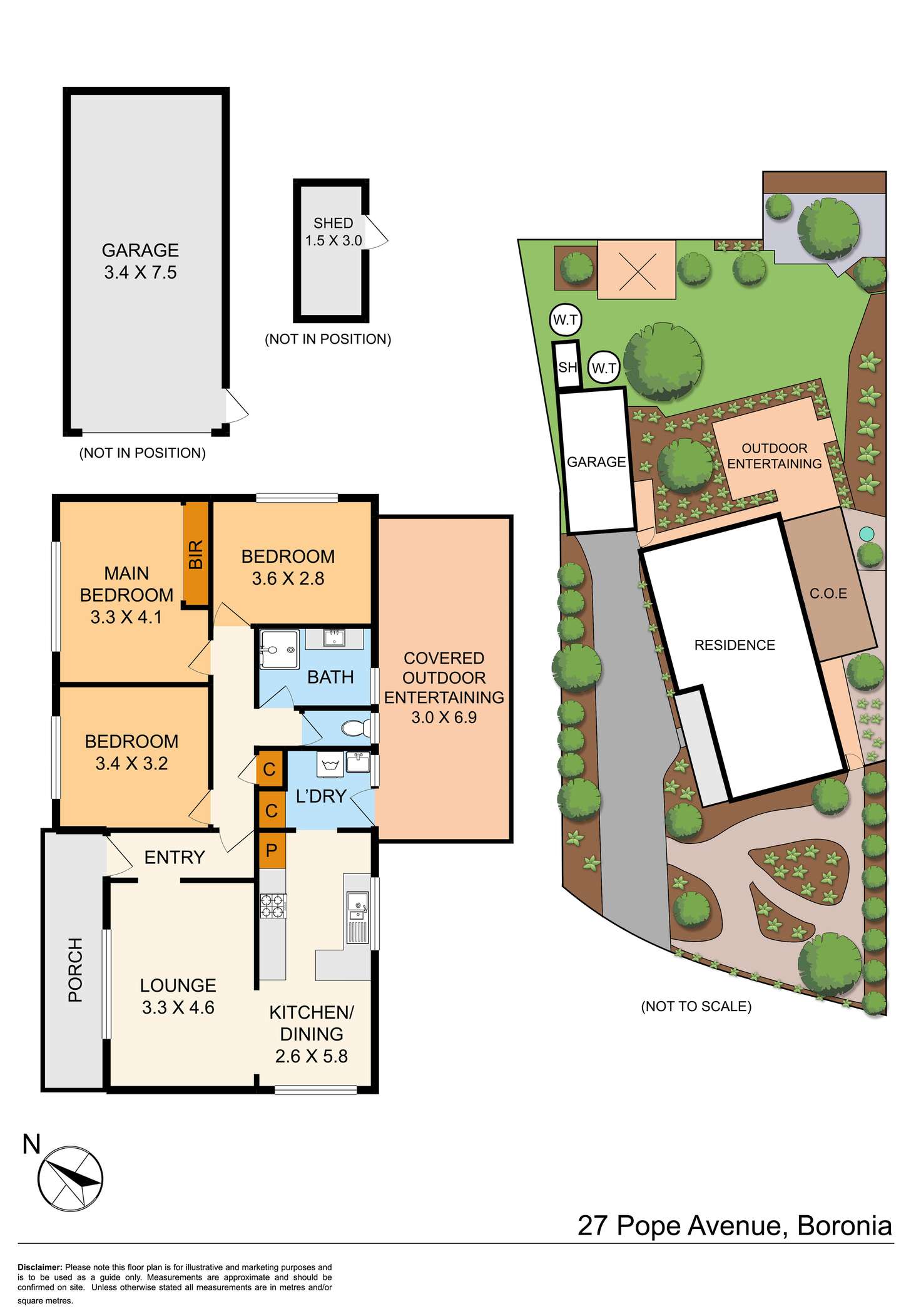 Floorplan of Homely house listing, 27 Pope Avenue, Boronia VIC 3155