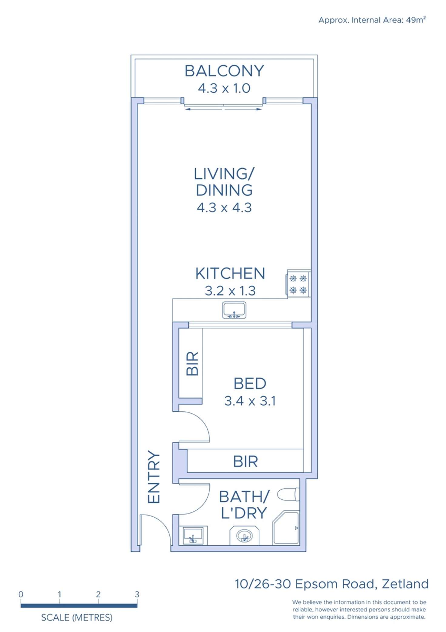 Floorplan of Homely apartment listing, 10/26-30 Epsom Road, Zetland NSW 2017