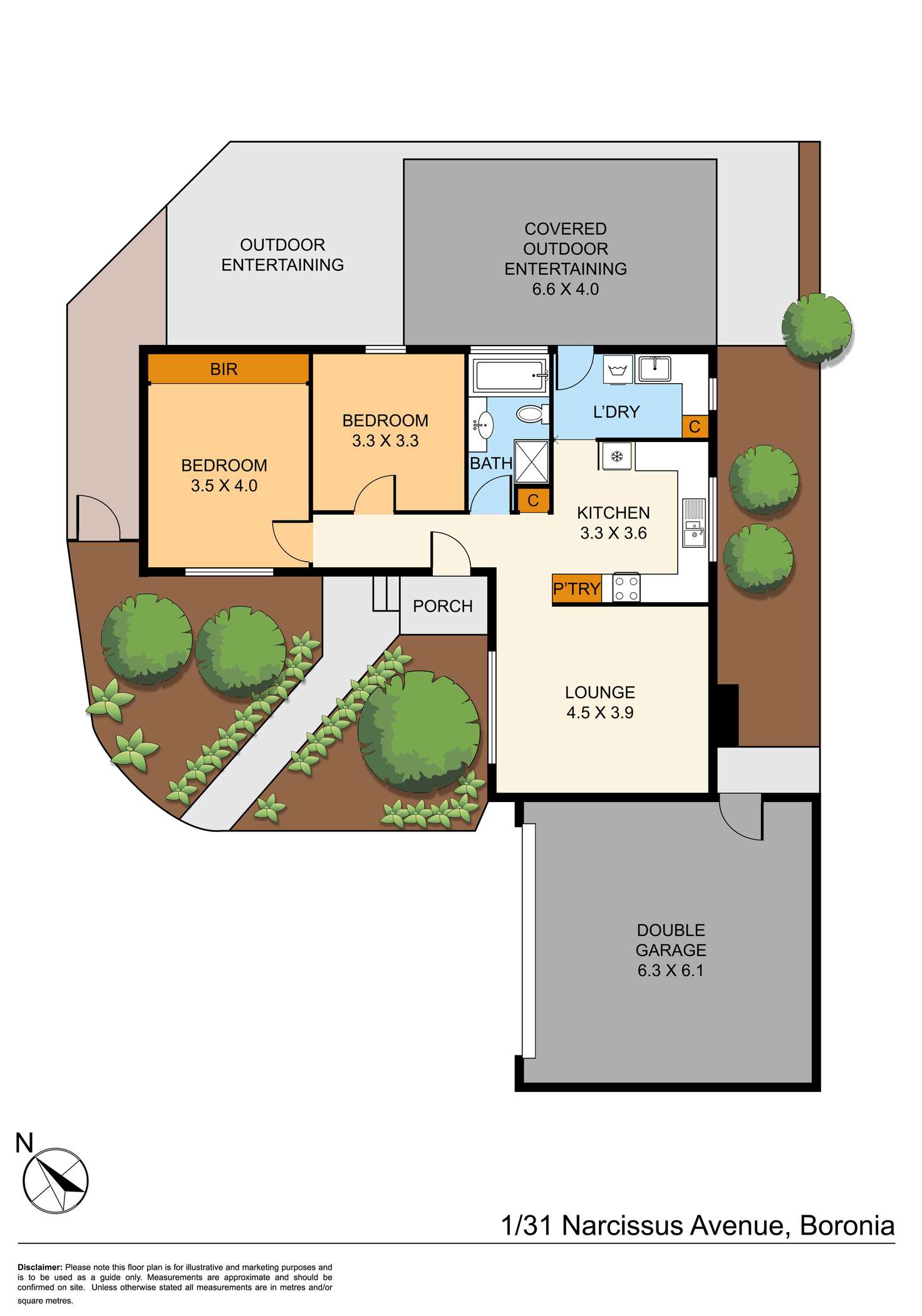 Floorplan of Homely house listing, 1/31 Narcissus Avenue, Boronia VIC 3155