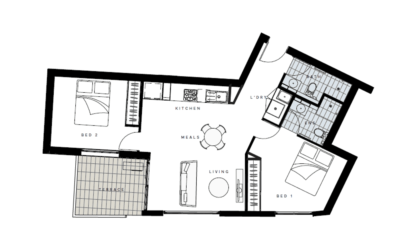 Floorplan of Homely apartment listing, 301/956 Mount Alexander Road, Essendon VIC 3040