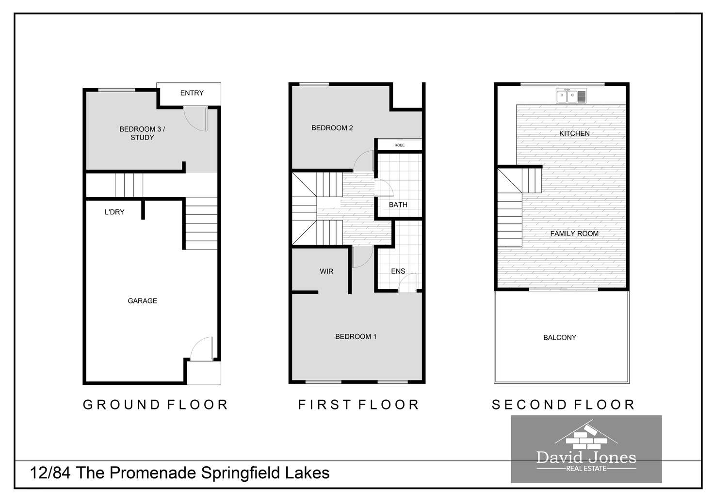 Floorplan of Homely unit listing, 12/84 The Promenade, Springfield Lakes QLD 4300