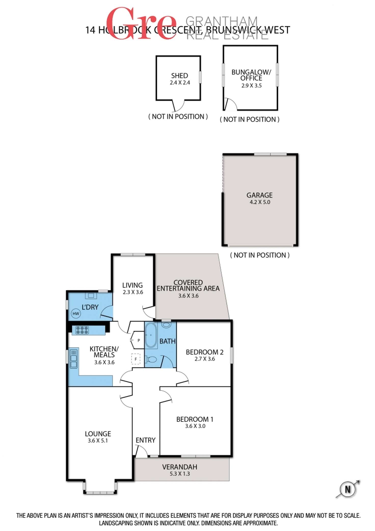 Floorplan of Homely house listing, 14 Holbrook Crescent, Brunswick West VIC 3055