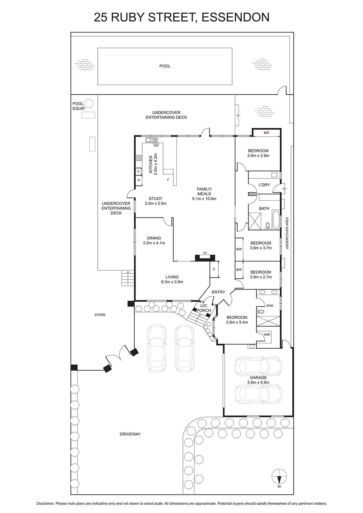 Floorplan of Homely house listing, 25 Ruby Street, Essendon West VIC 3040