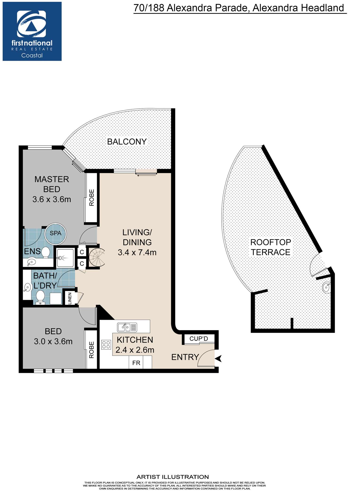 Floorplan of Homely unit listing, 70/188-192 Alexandra Parade, Alexandra Headland QLD 4572