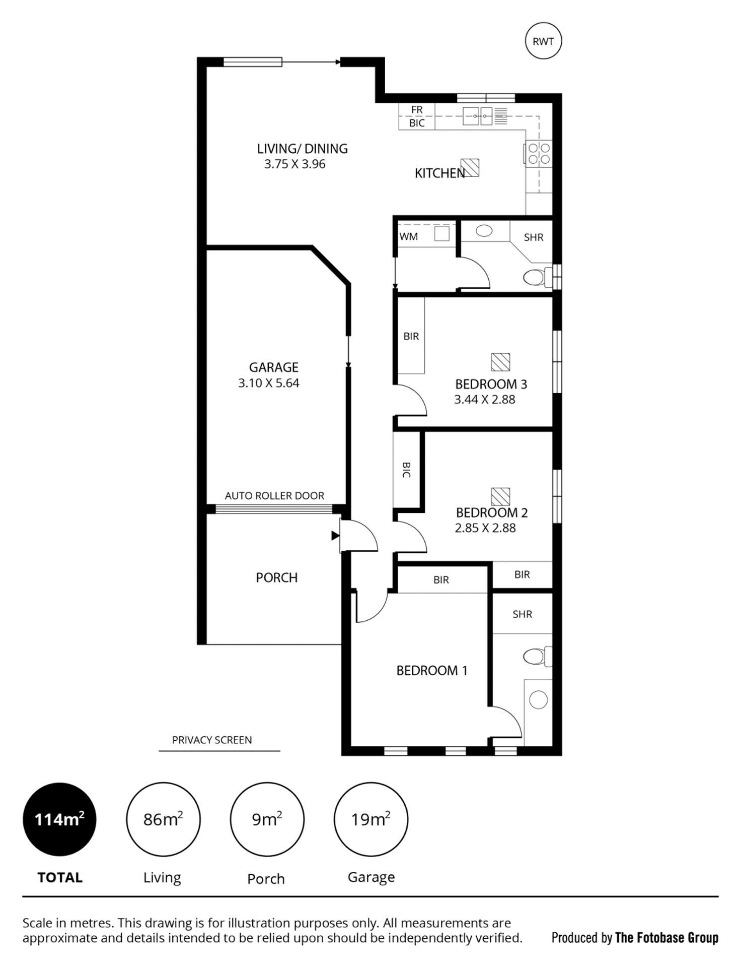 Floorplan of Homely townhouse listing, 48A Condada Avenue, Park Holme SA 5043
