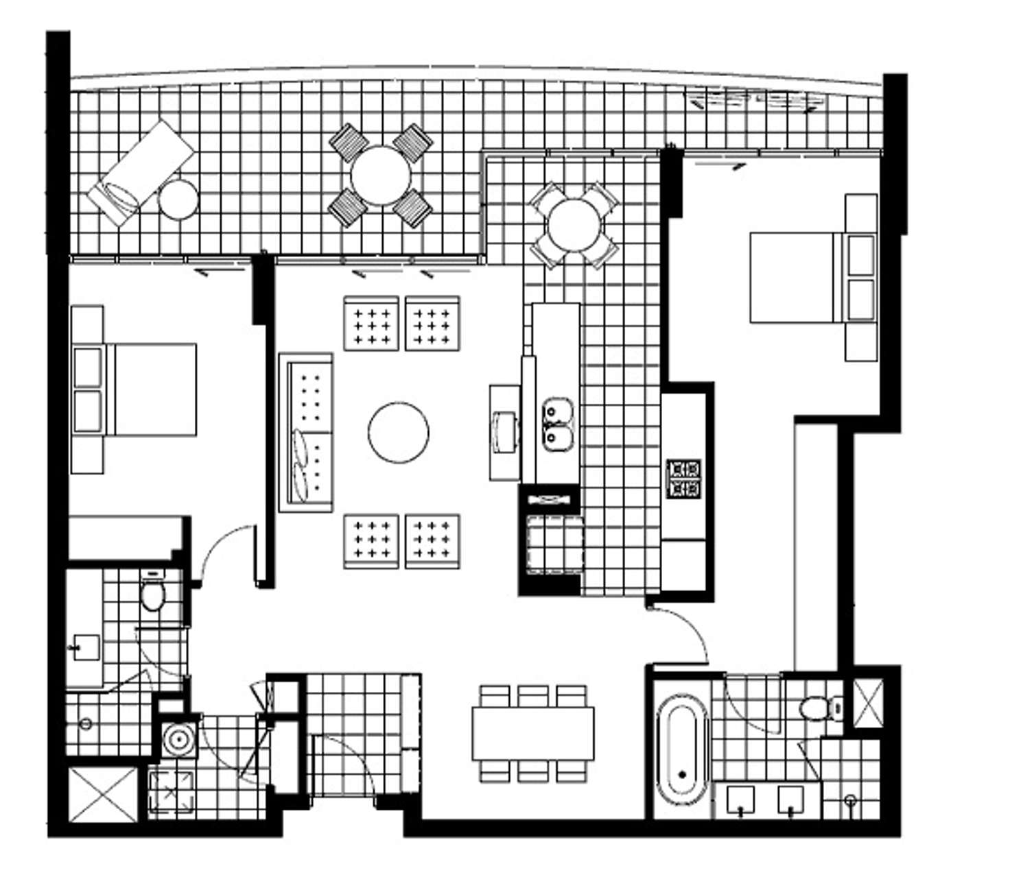 Floorplan of Homely apartment listing, 1402/19 The Circus, Burswood WA 6100