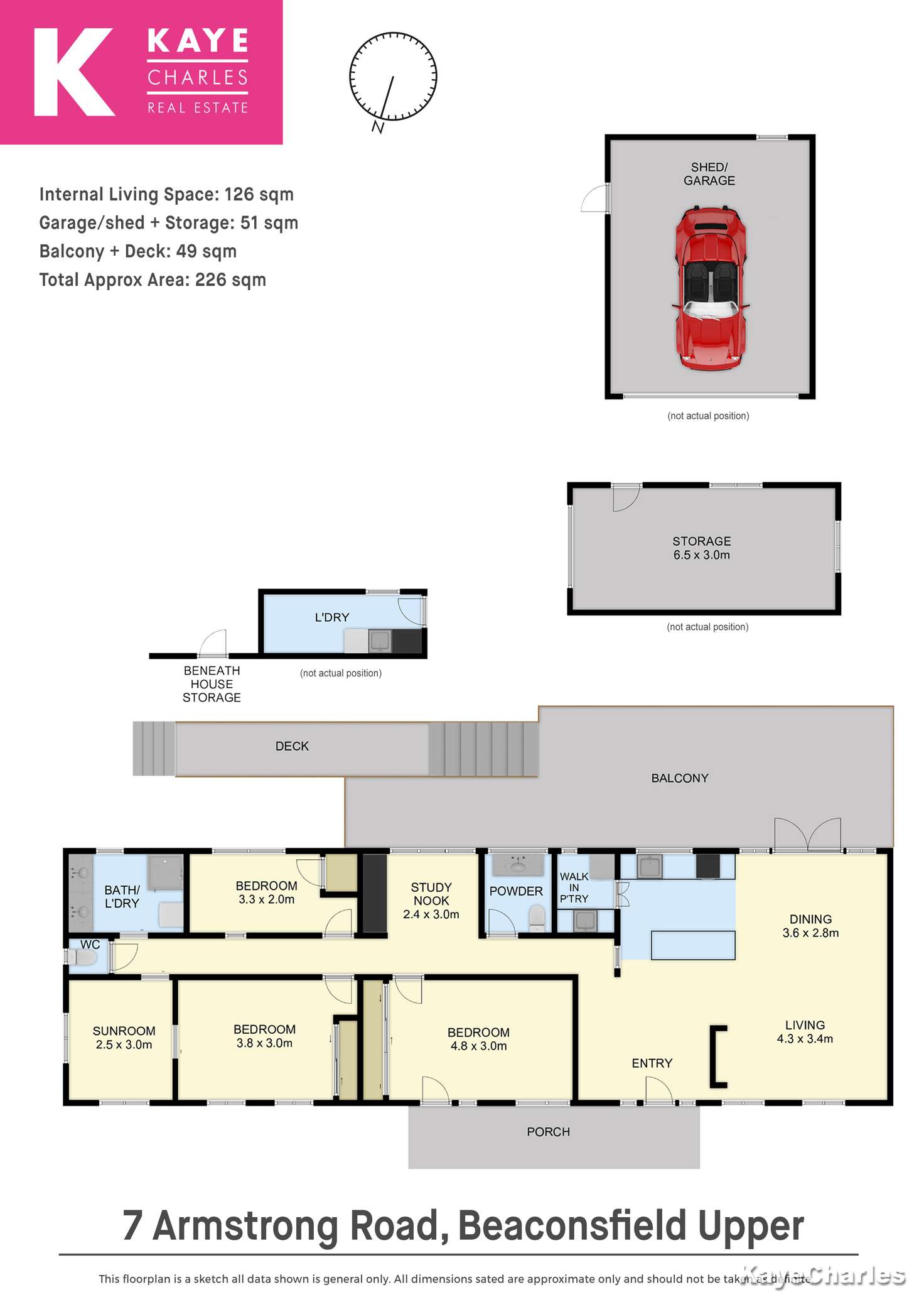 Floorplan of Homely acreageSemiRural listing, 7 Armstrong Road, Beaconsfield Upper VIC 3808