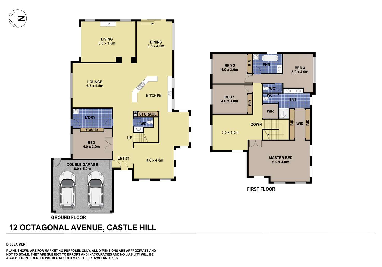 Floorplan of Homely house listing, 12 Octagonal Avenue, Castle Hill NSW 2154