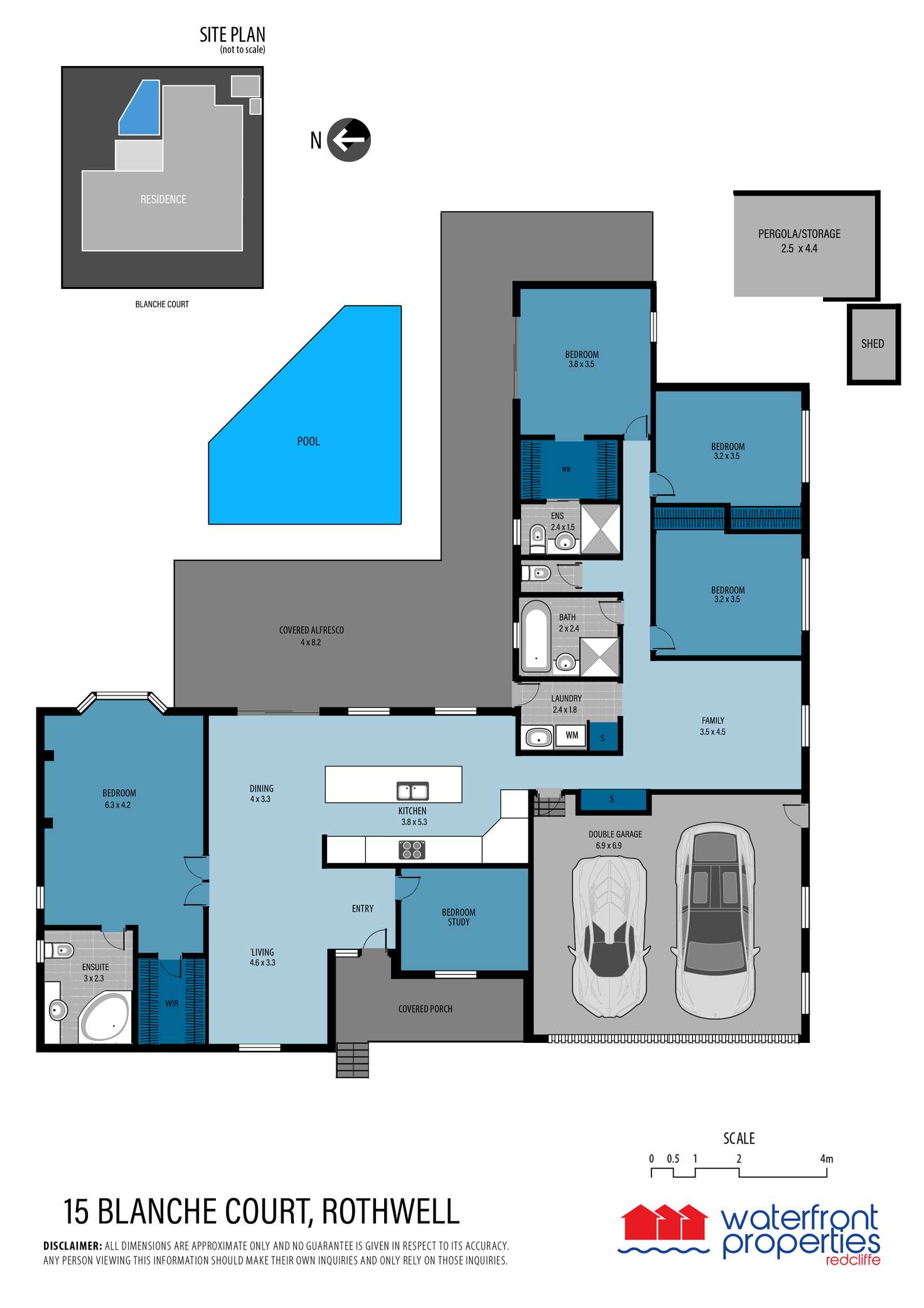 Floorplan of Homely house listing, 15 BLANCHE COURT, Rothwell QLD 4022