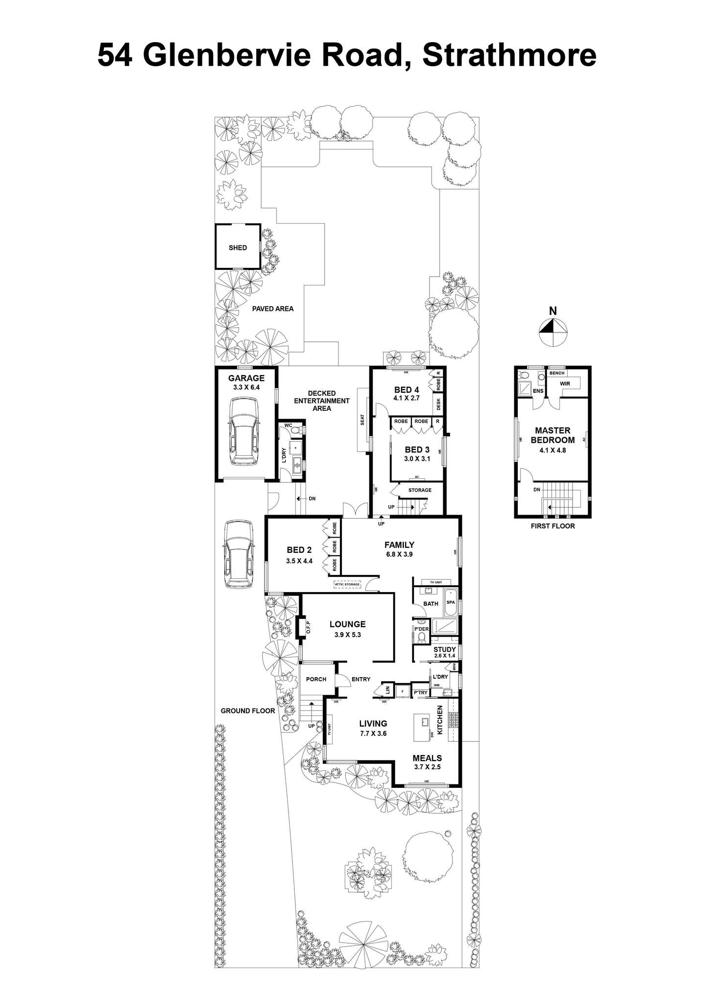 Floorplan of Homely house listing, 54 Glenbervie Road, Strathmore VIC 3041