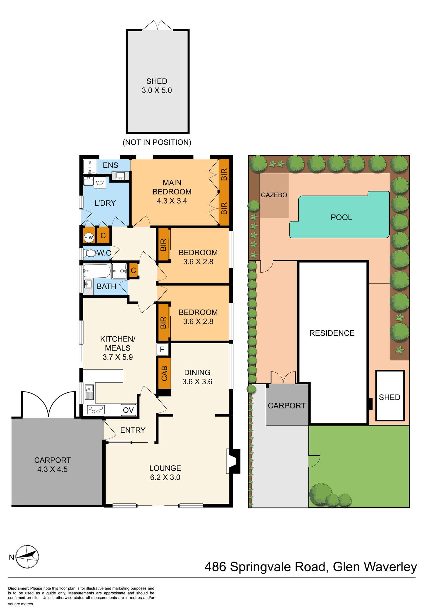Floorplan of Homely house listing, 486 Springvale Road, Glen Waverley VIC 3150