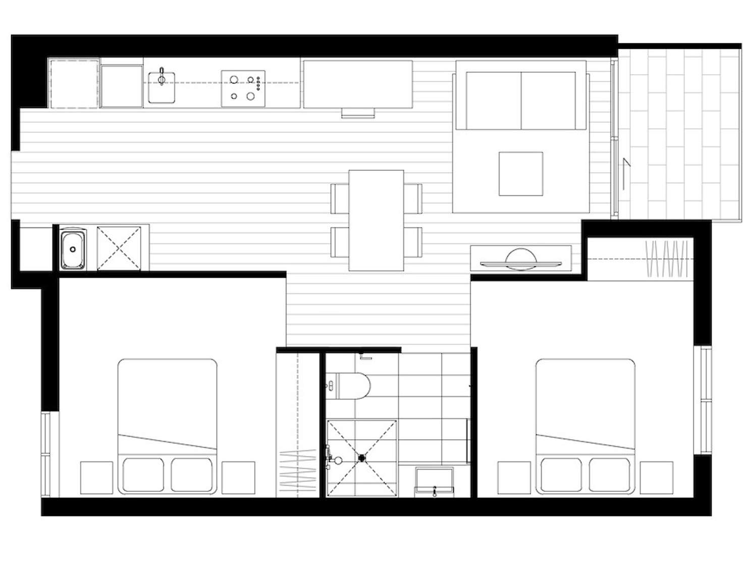 Floorplan of Homely apartment listing, 403/495 Rathdowne Street, Carlton VIC 3053