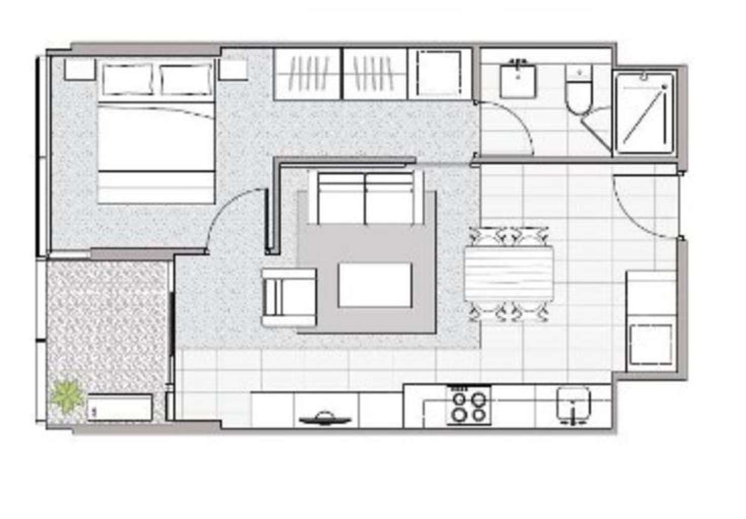 Floorplan of Homely apartment listing, 3412/220 Spencer street,, Melbourne VIC 3000