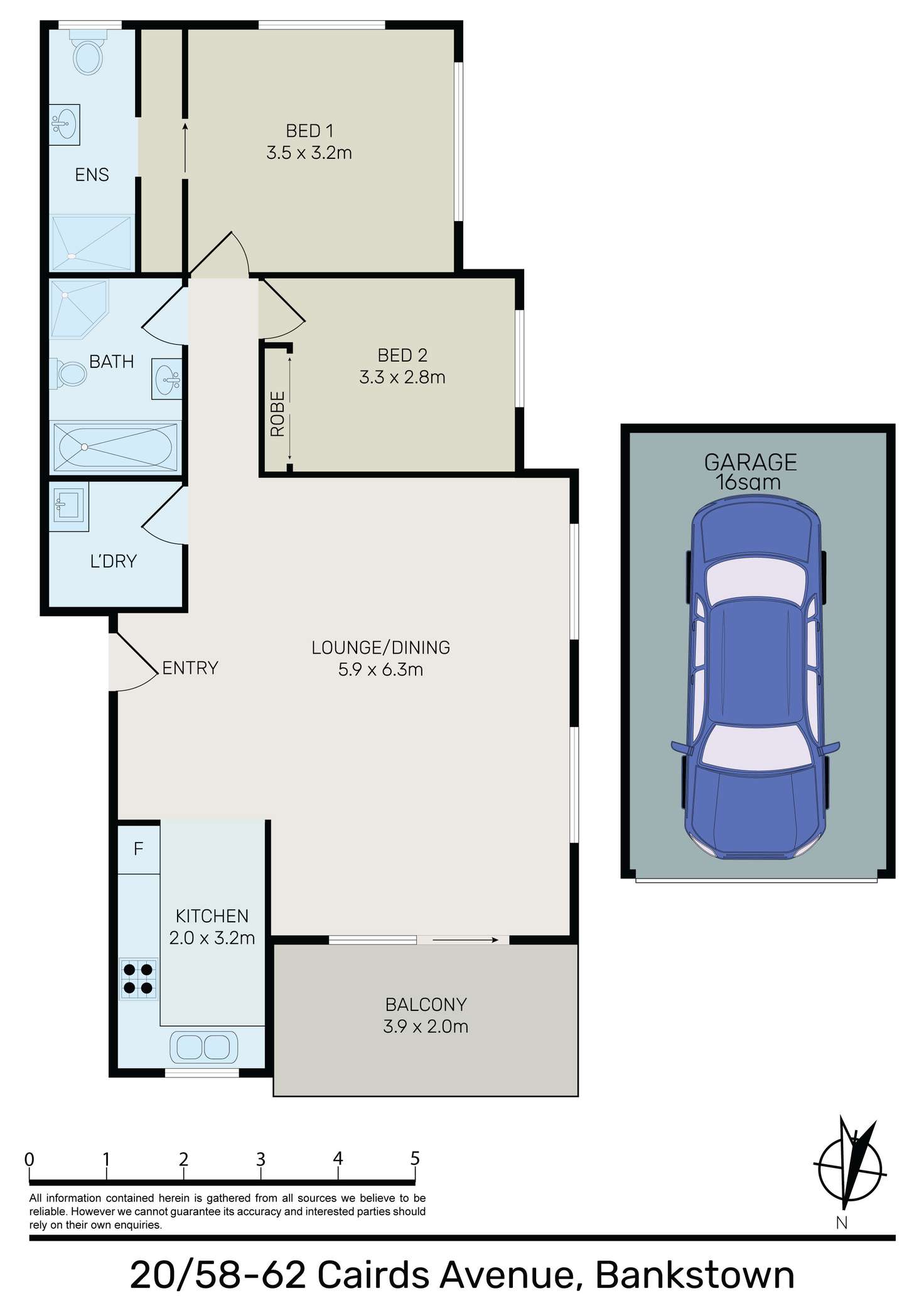 Floorplan of Homely unit listing, 20/58-62 Cairds Avenue, Bankstown NSW 2200