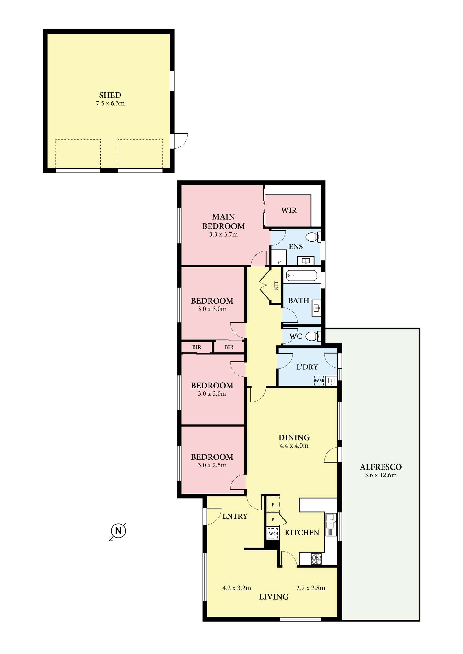 Floorplan of Homely house listing, 15 Brentfield Court, Mill Park VIC 3082