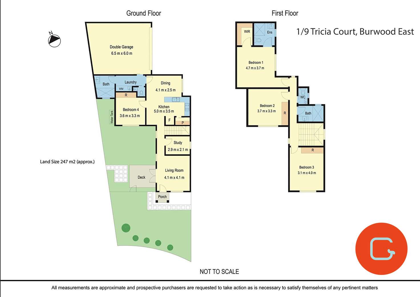 Floorplan of Homely townhouse listing, 1/9 Tricia Court, Burwood East VIC 3151