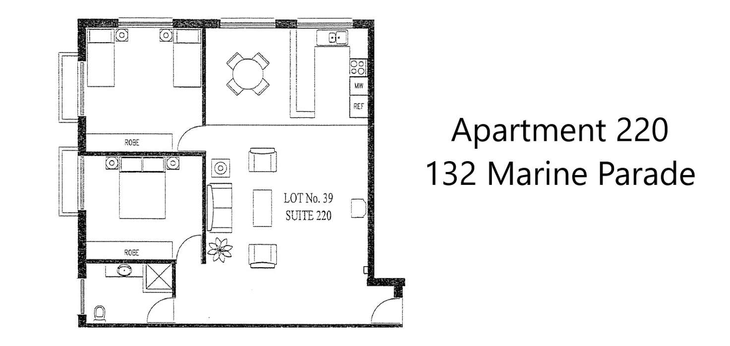 Floorplan of Homely apartment listing, 220/132 Marine Parade, Southport QLD 4215
