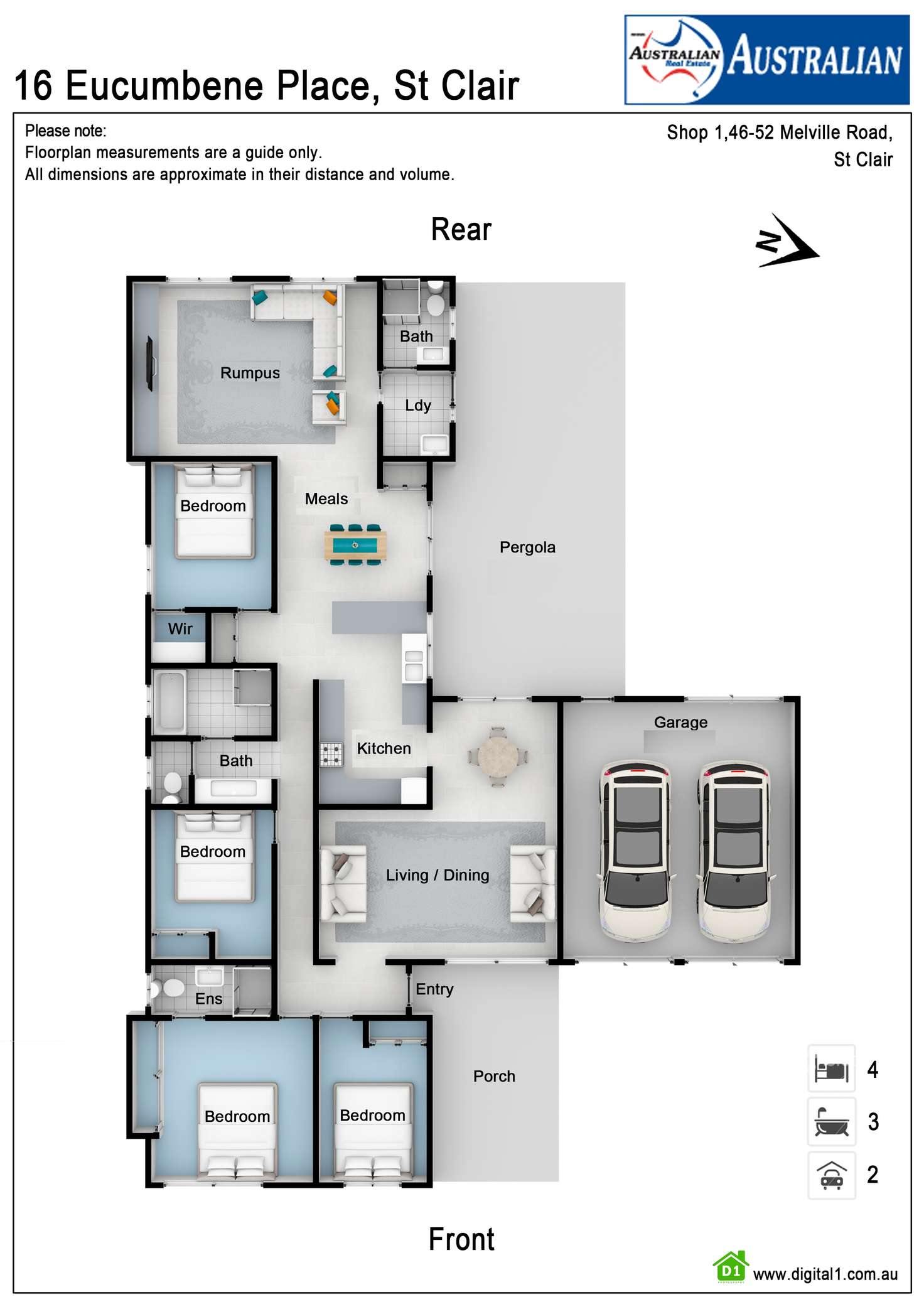 Floorplan of Homely house listing, 16 Eucumbene Place, St Clair NSW 2759