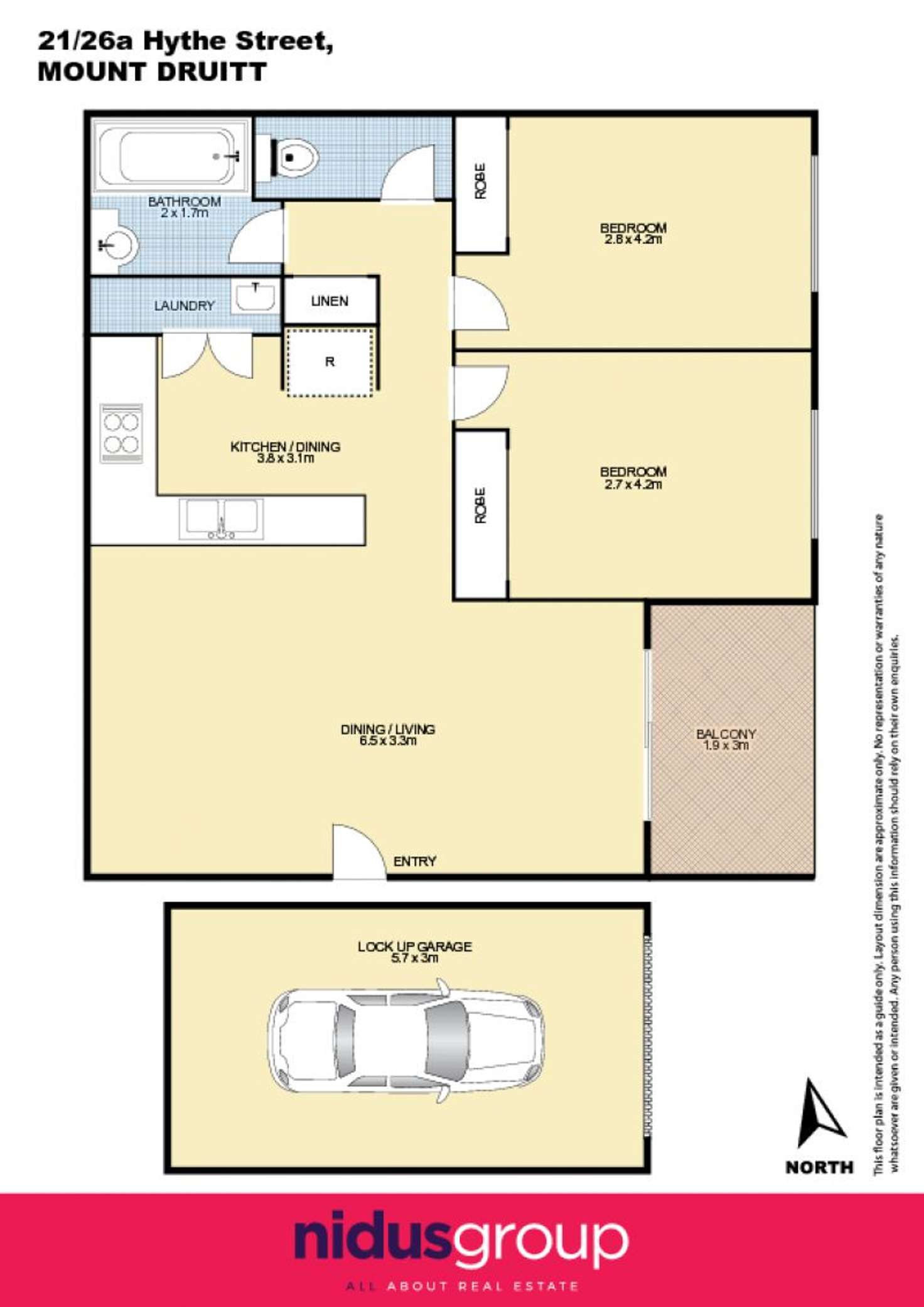 Floorplan of Homely unit listing, 21/26A Hythe Street, Mount Druitt NSW 2770