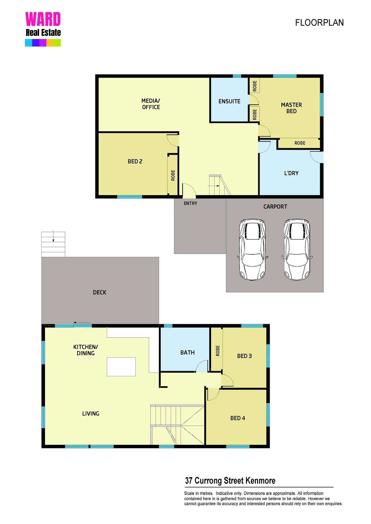 Floorplan of Homely house listing, 37 Currong Street, Kenmore QLD 4069