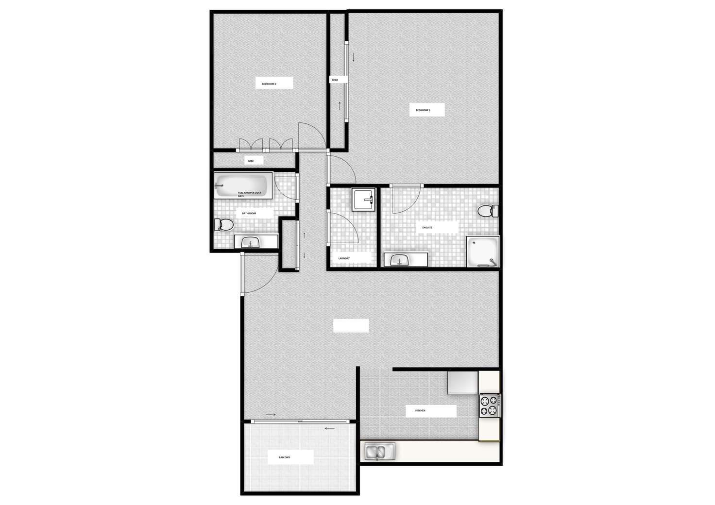 Floorplan of Homely unit listing, 2/33 York Street, Indooroopilly QLD 4068