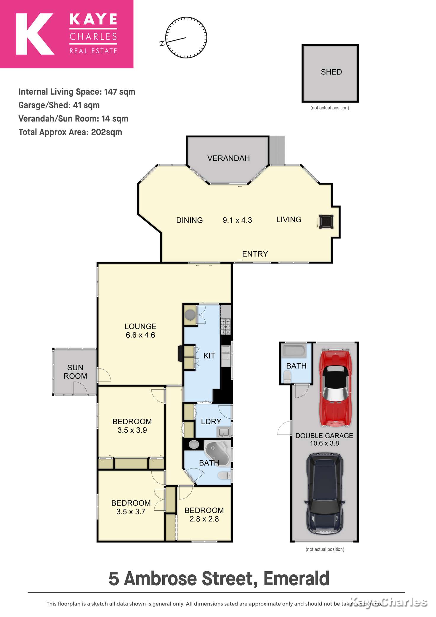 Floorplan of Homely house listing, 5 Ambrose Street, Emerald VIC 3782