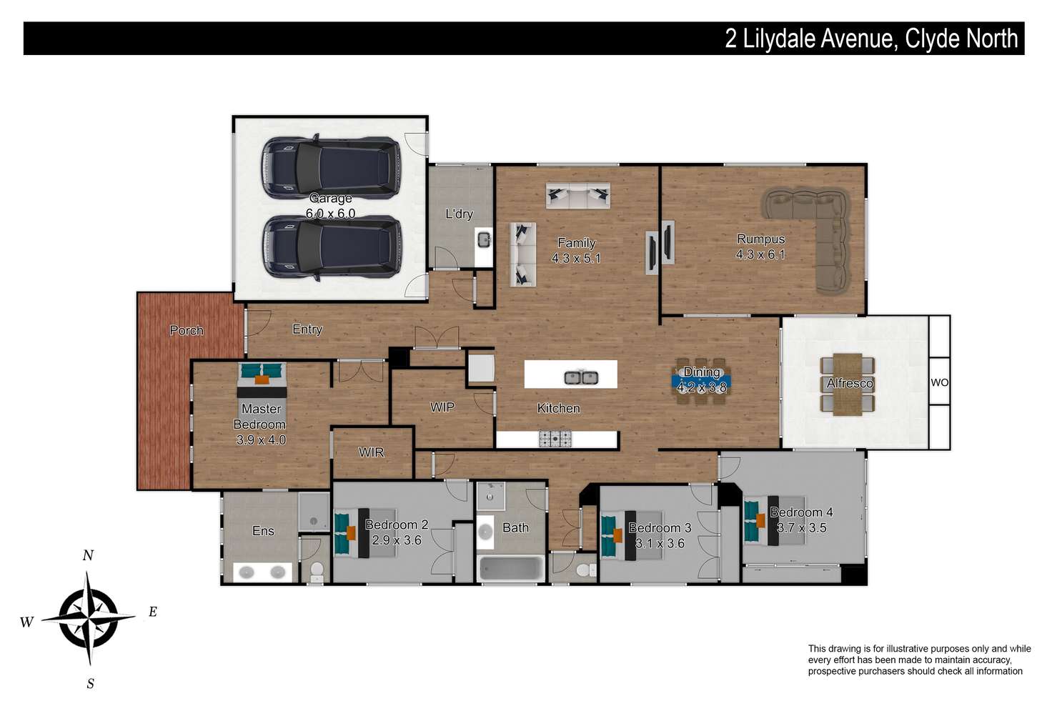 Floorplan of Homely house listing, 2 Lilydale Avenue, Clyde North VIC 3978