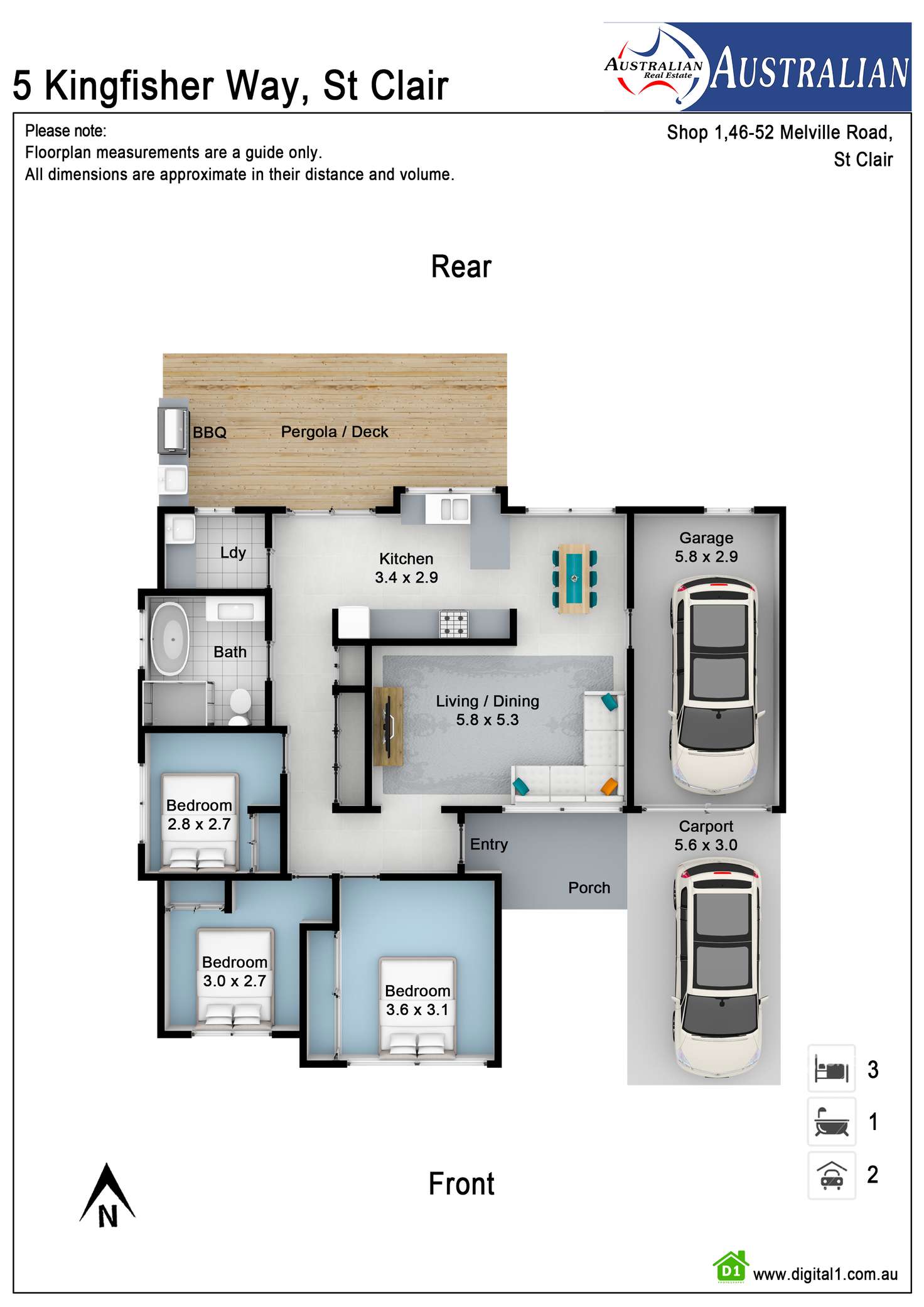 Floorplan of Homely house listing, 5 Kingfisher Way, St Clair NSW 2759