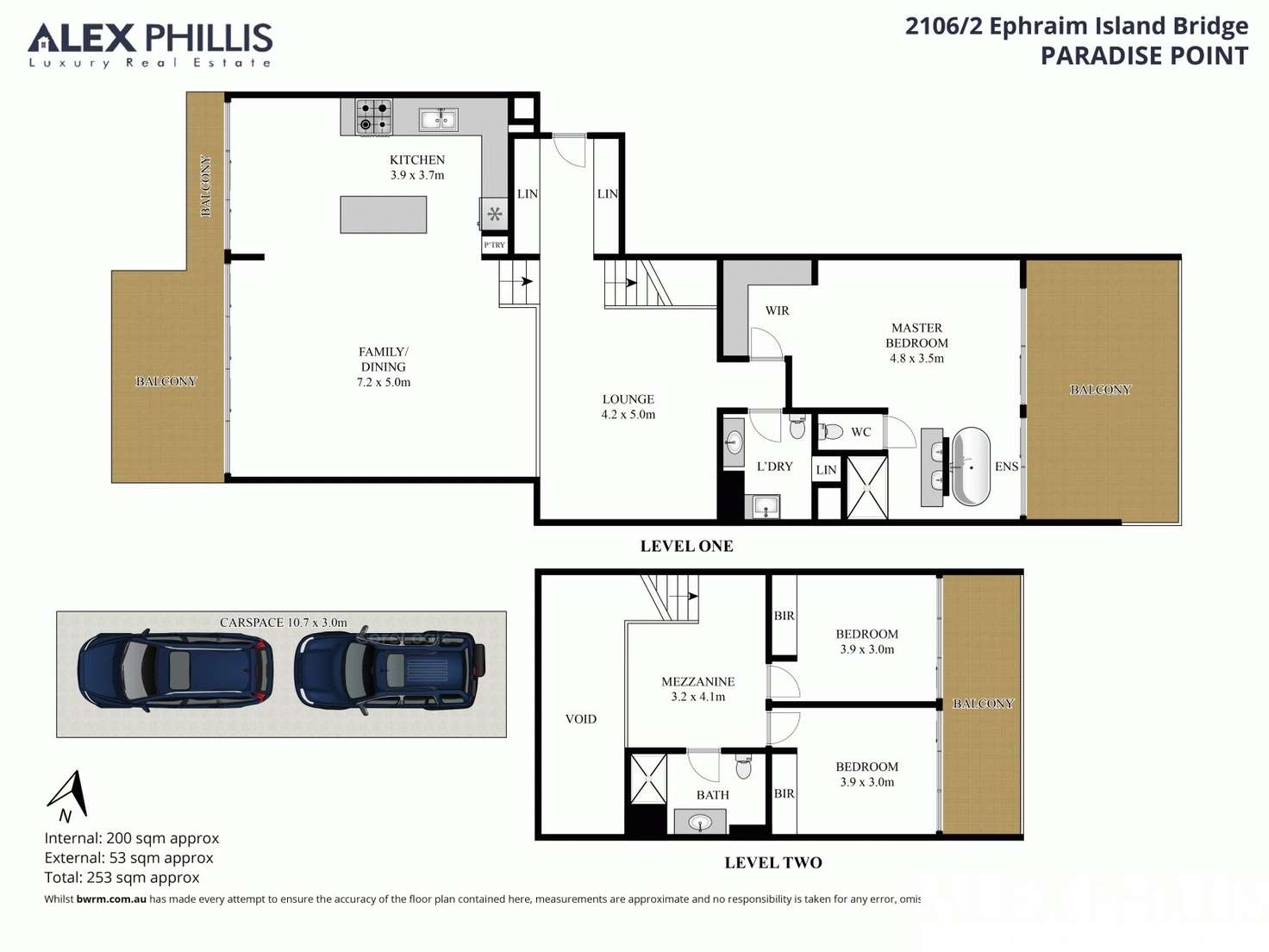 Floorplan of Homely villa listing, 2106/2 Ephraim Island, Paradise Point QLD 4216