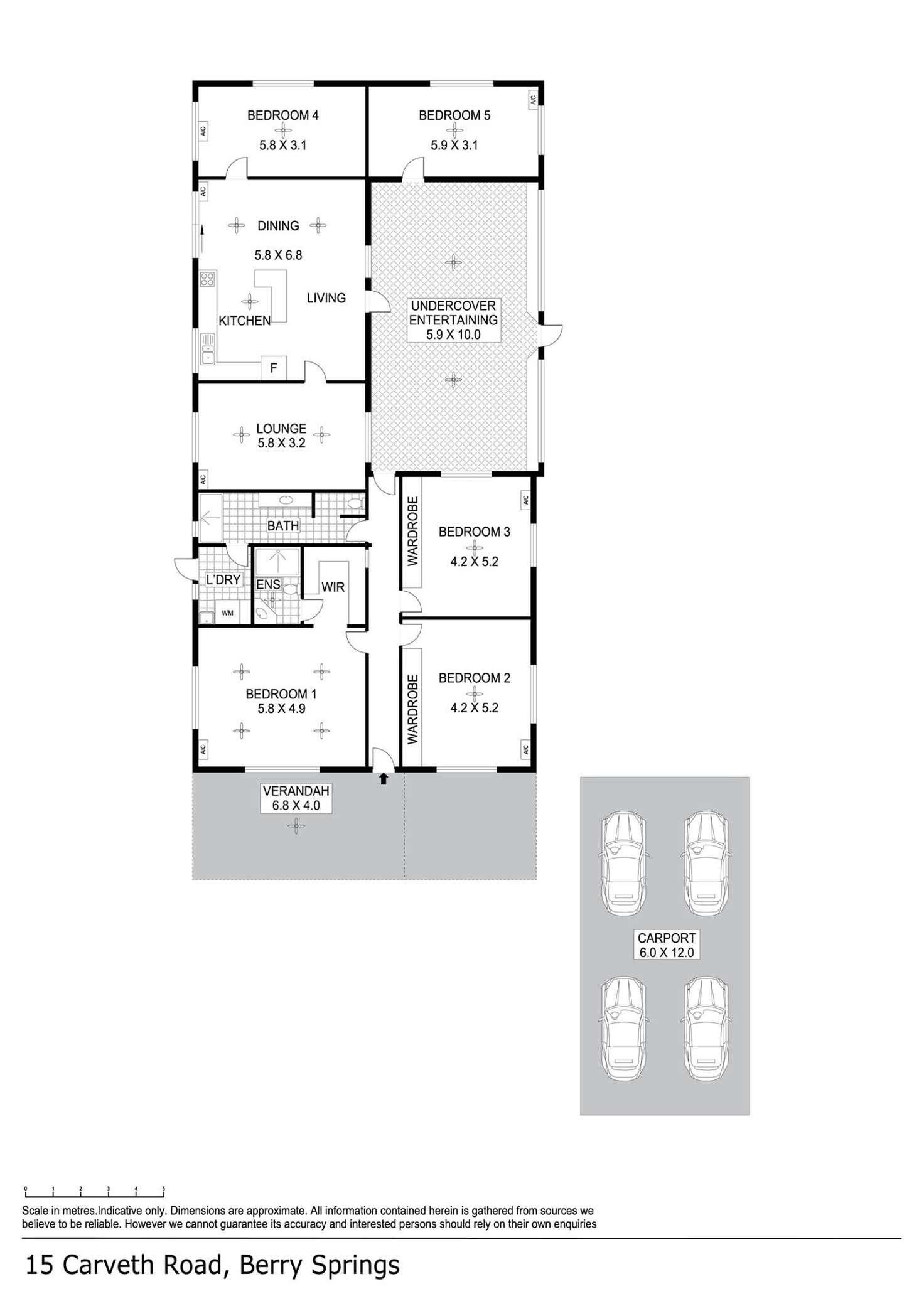 Floorplan of Homely house listing, 15 Carveth Road, Berry Springs NT 838