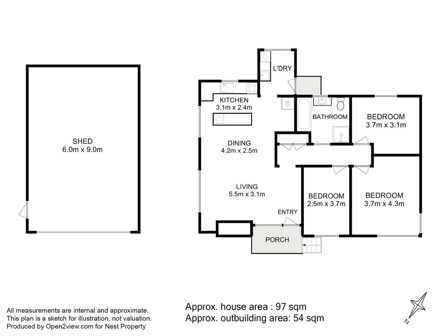 Floorplan of Homely house listing, 38 Kerria Road, Risdon Vale TAS 7016