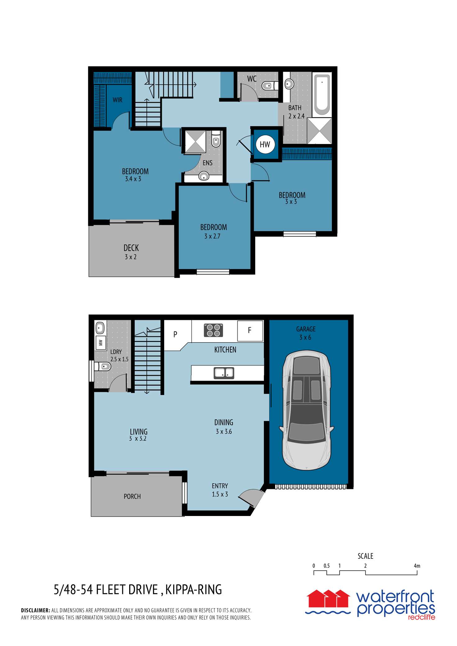 Floorplan of Homely unit listing, 5/48-54 FLEET DRIVE, Kippa-Ring QLD 4021