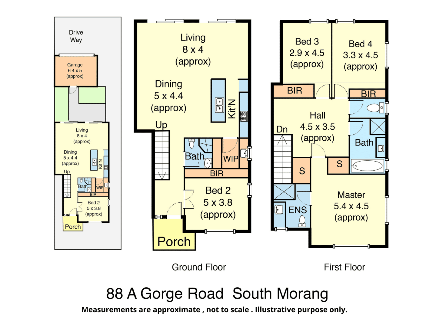Floorplan of Homely townhouse listing, 88A Gorge Road, South Morang VIC 3752