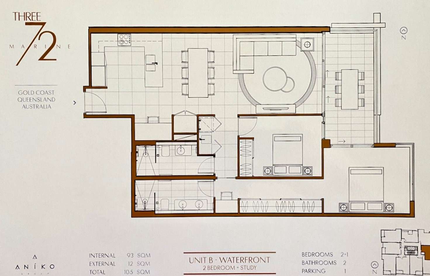 Floorplan of Homely apartment listing, 1202/372 Marine Parade, Labrador QLD 4215