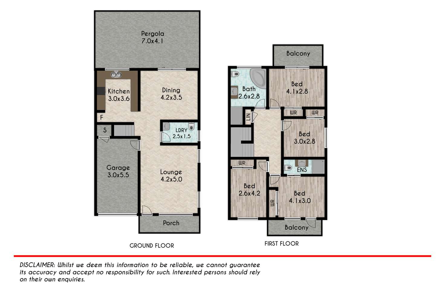 Floorplan of Homely townhouse listing, 5/90 Parkwood Street, Plumpton NSW 2761