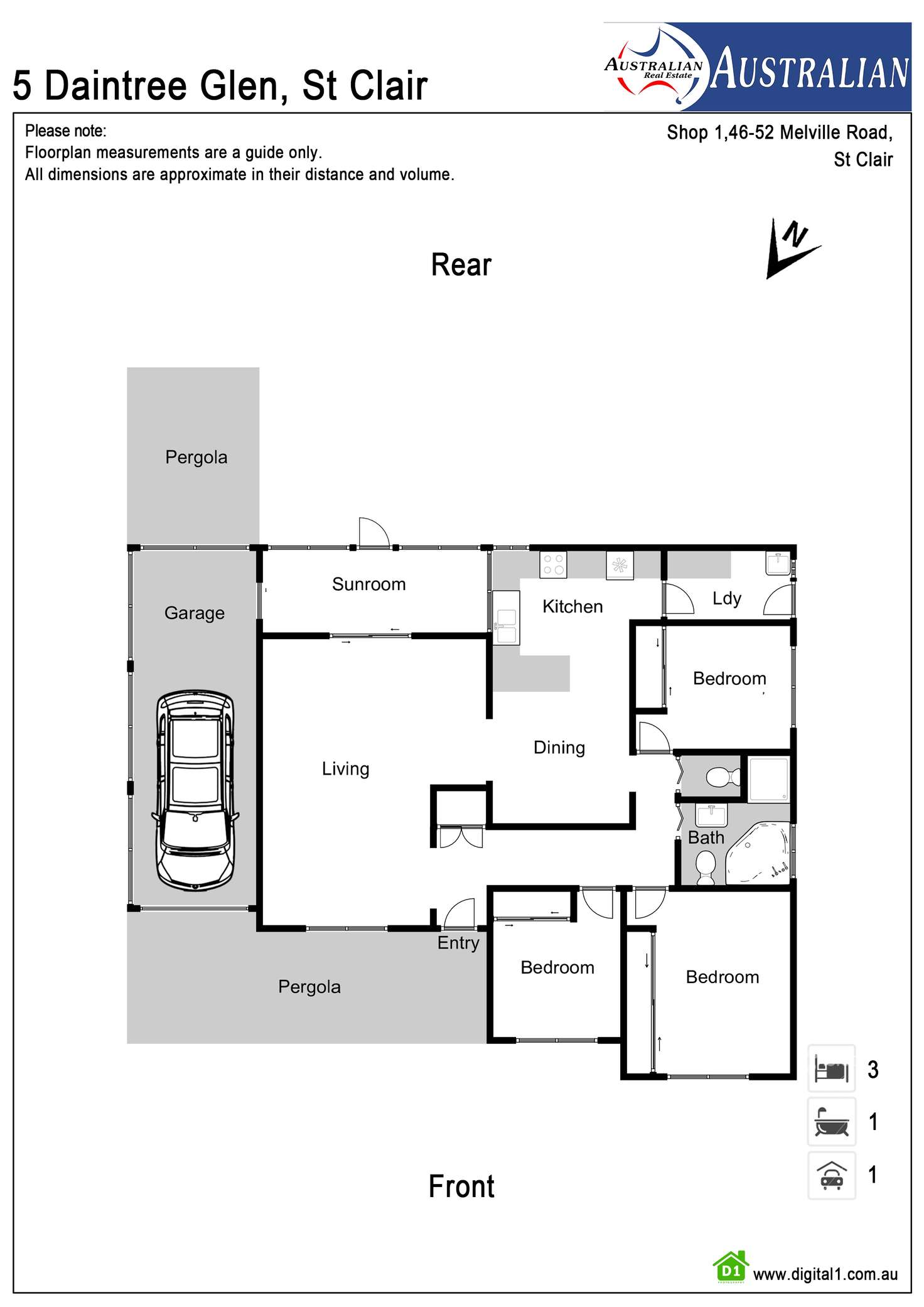 Floorplan of Homely house listing, 5 Daintree Glen, St Clair NSW 2759