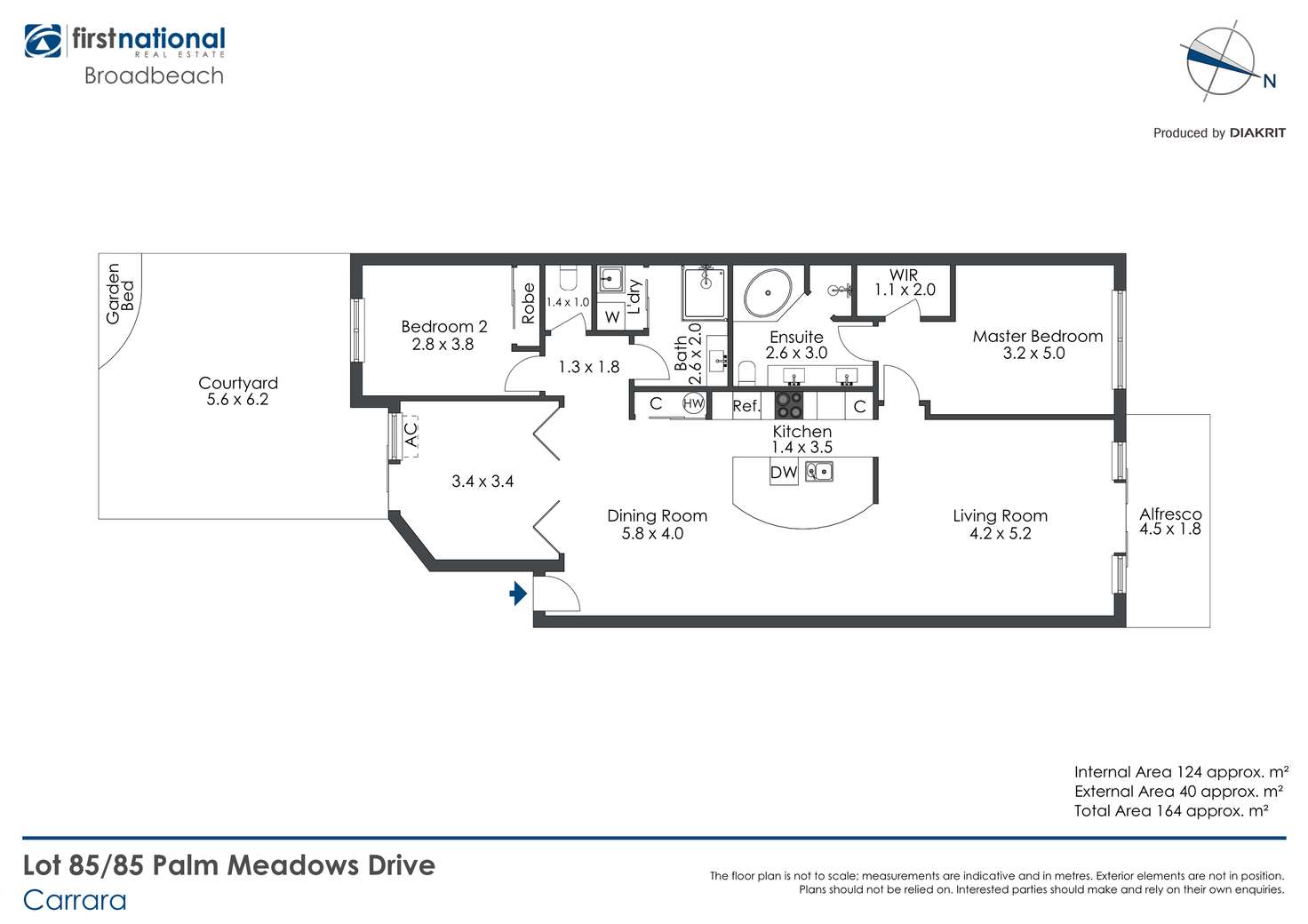 Floorplan of Homely unit listing, Lot 85/85 Palm Meadows Drive, Carrara QLD 4211