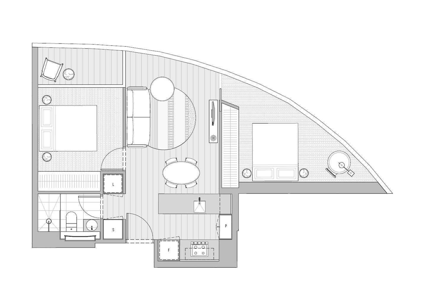Floorplan of Homely apartment listing, 3919/228 La Trobe Street, Melbourne VIC 3000