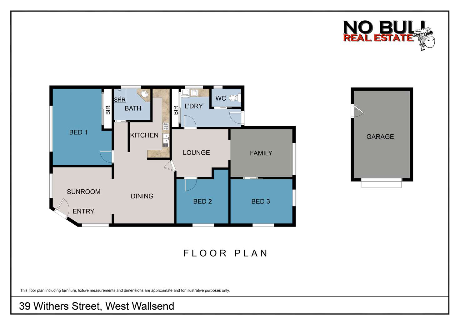Floorplan of Homely house listing, 39 Withers Street, West Wallsend NSW 2286